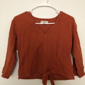 Madewell texture and thread shirt v neck Xxs